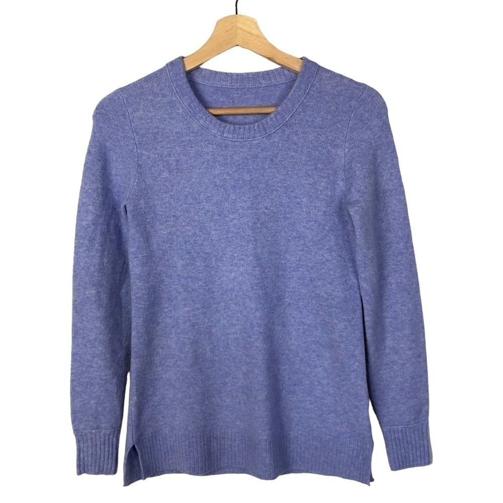 J. Crew Extra Soft Yarn Purple Crewneck Pullover Sweater XS